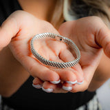 Weaved Bracelet Taxco Sterling Silver Detail 2