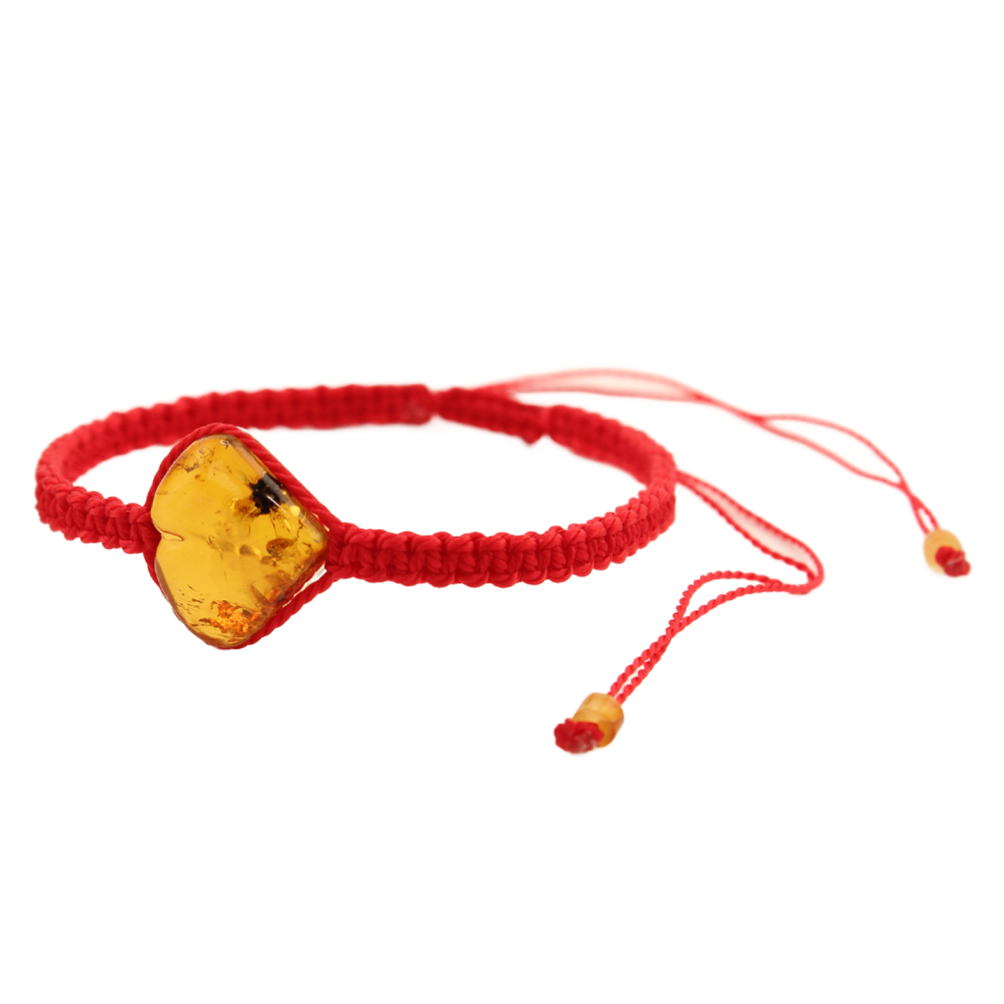 WindowToThePast-1pc.AmberKnittedHeartBracelet-Red